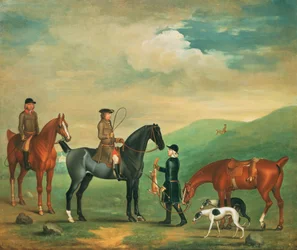 De 4e Lord Craven coursing in Ashdown Park